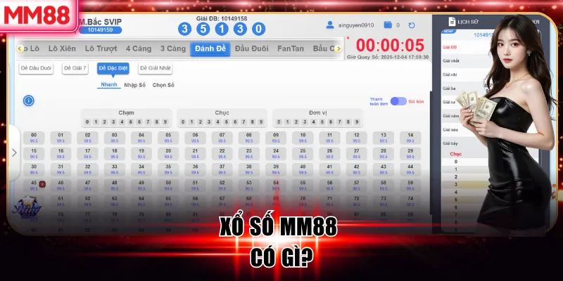 Xổ Số MM88 – Con Số May Mắn Thưởng Lớn Mỗi Ngày 5 Xổ số MM88 có gì?